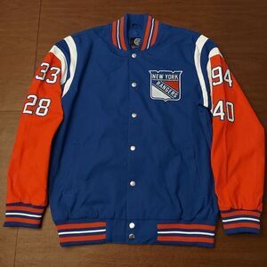 G-III New York Rangers 4X Stanley Cup Champions Title Holder Varsity Jacket Mens